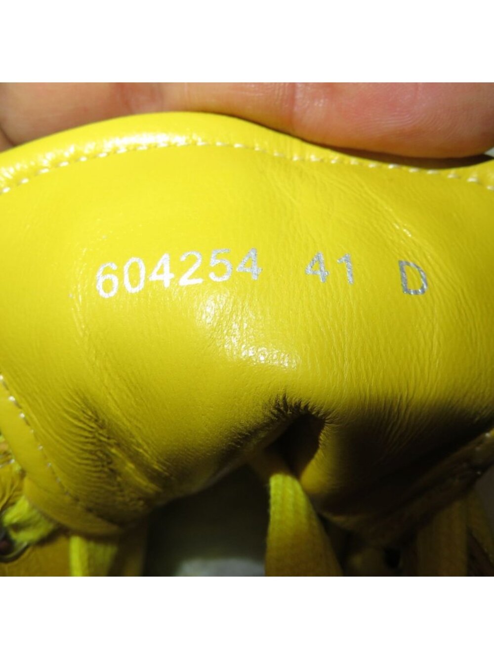 Alexander McQueen Tread Slick Sneakers in Yellow Canvas size 41 Mens 8 womens 10 - Picture 10 of 12